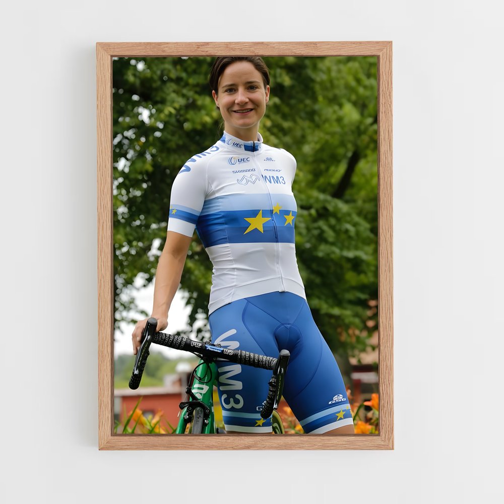 Poster La Cycliste Étoilée – affiche Cyclisme (vue 4)